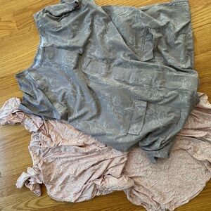 Kindred Bravely Pink and mauve delivery/nursing gowns